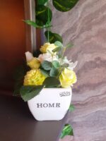 Букет од сапуни во саксија - Пастелно Зелено