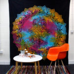 Единечна прекривка / ѕидна таписерија црна хамса - Image 3