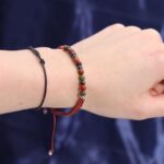 Зодијак кристална свеќа со нараквица од скапоцени камења - Овен