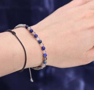 Зодијак кристална свеќа со нараквица од скапоцени камења - Бик - Image 3