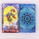 Комплет карти за Тарот со сина фолија - Мандала - со брошура - Image 3